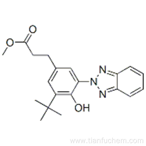 Benzenepropanoic acid, 3-(2H-benzotriazol-2-yl)-5-(1,1-dimethylethyl)-4-hydroxy-, methyl ester CAS 84268-33-7
